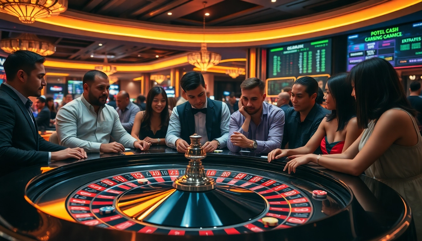 A roulette table setting where players engage in dirty chat while betting strategically.