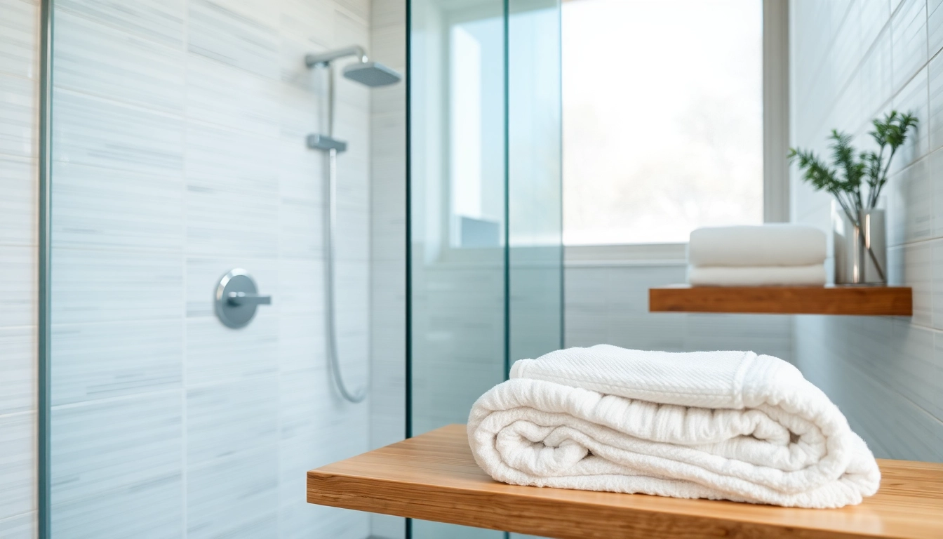 Enhance your wet room shower experience with a luxurious glass screen and modern design elements.