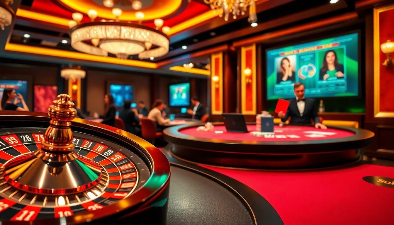High-stakes casino action with game ai on display, vibrant roulette wheel and captivating atmosphere.