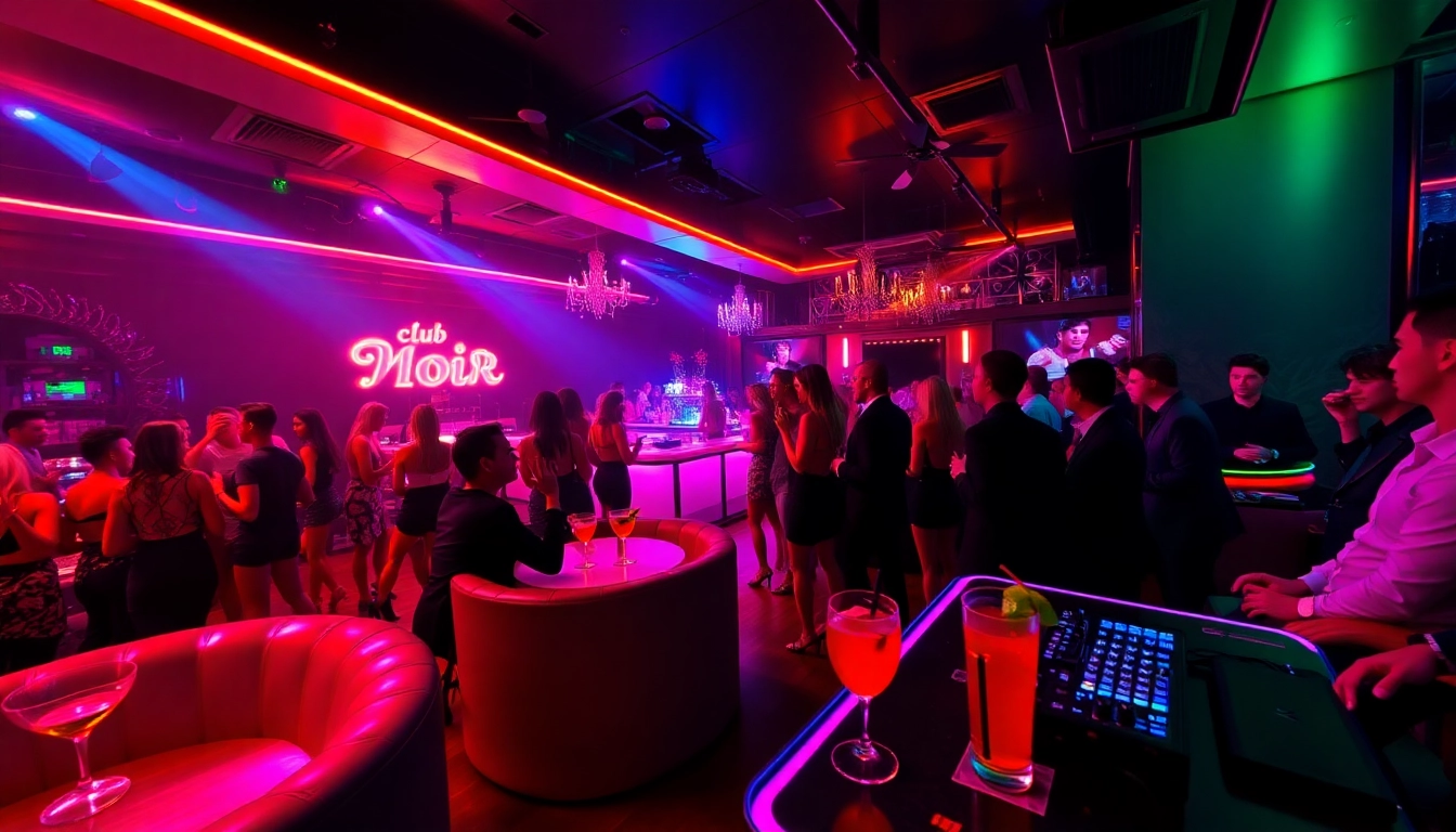 Night club sxm experience at Club Noir with vibrant atmosphere and stylish decor.