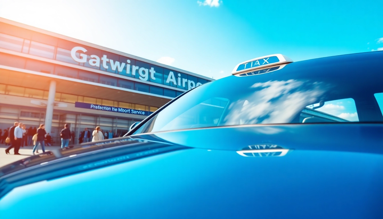 Experience reliable taxi services at Gatwick airport with modern vehicles for travelers.