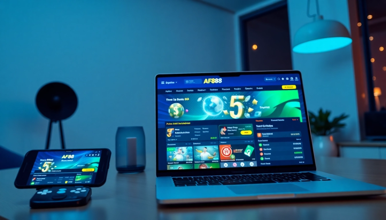 Experience AF88.com, a leading online betting platform, in a modern gaming environment.