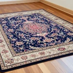 Beautifully restored carpet in Milan showcases expert Restauro Tappeti milano craftsmanship.