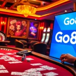Players engaging with Go8 betting tables and casino games in a luxurious setting.