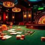Experience a thrilling poker game at https://79kking.blog/ with vibrant chips and intense player actions.