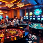 Exciting casino scene showcasing the trustworthiness of uk88 có uy tín không with players engaged in thrilling games.
