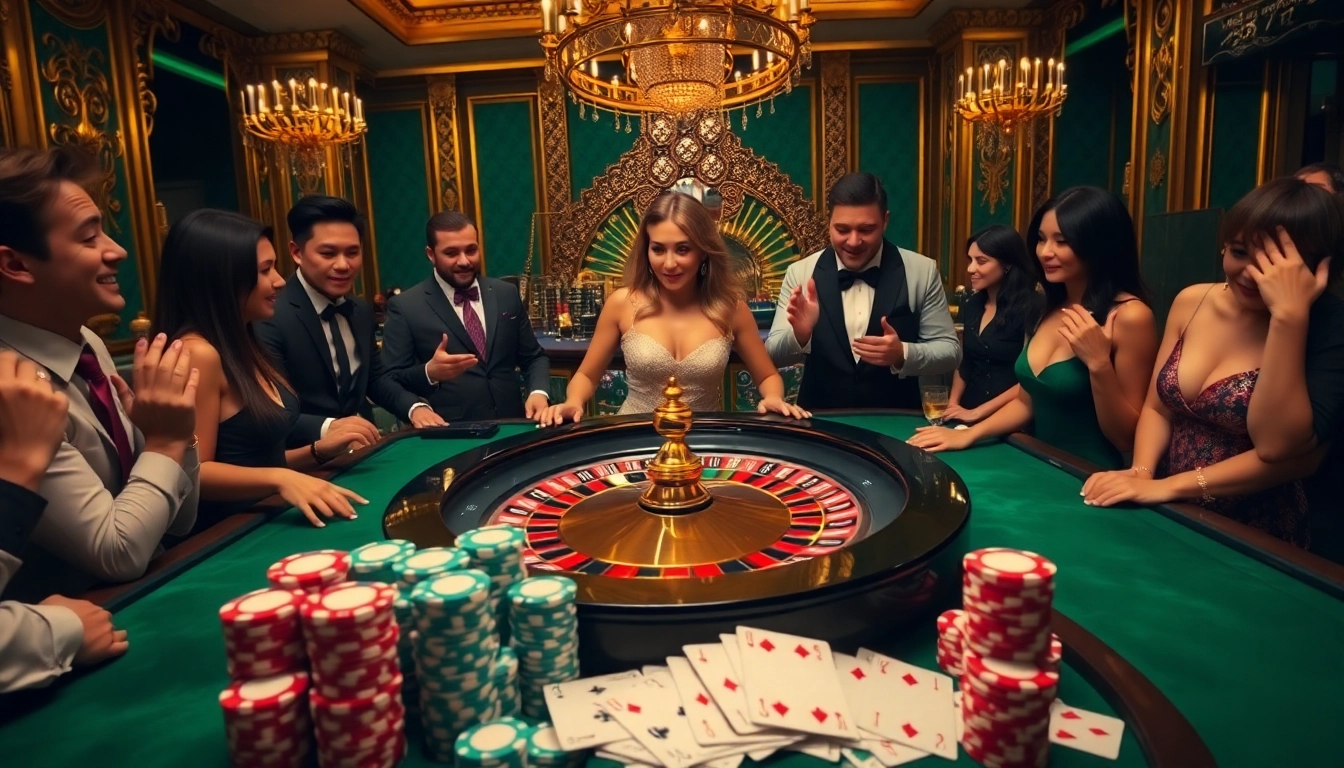 Players enjoying an exciting game of roulette at 777VIP casino.