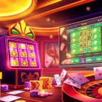 Zbet có uy tín không is explored in a high-stakes casino setting featuring vibrant slot machines and elegant poker tables.
