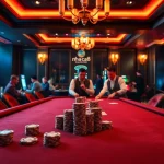 Engage in thrilling gameplay at nha cai max88 with vibrant casino visuals and luxury gaming elements.