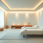 Spa Ads showcasing a tranquil spa room with calming decor and inviting atmosphere.