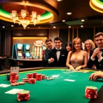 Experience the excitement at https://hb88.jp.net/ with a vibrant casino scene featuring poker, roulette, and slot machines.