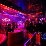 Night club sxm experience at Club Noir with vibrant atmosphere and stylish decor.
