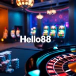 Experience the thrill of gambling at Hello88 casino with vibrant slot machines and exciting table games.