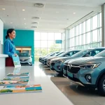 Kuching rent a car office with friendly staff and modern vehicles.