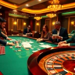 Experience excitement at Fb88 casino with players engaged at a poker table.
