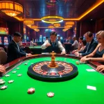 Experience the excitement of xin88 at a luxurious casino with vibrant roulette and engaging players.