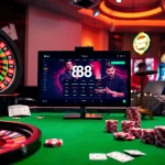 Experience the thrill of gaming with link vào 88i amidst vibrant casino elements.