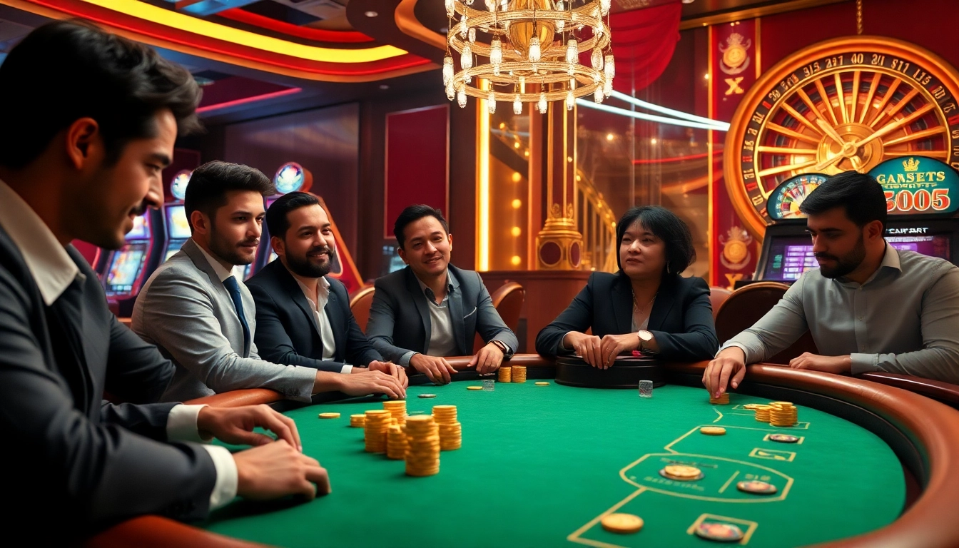 Febet online gaming experience with vibrant poker table and roulette wheel highlighting excitement.