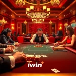 Experience the thrill of high-stakes poker at iwinclub with luxurious decor and intense gameplay.