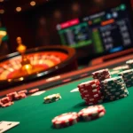 Engaging poker action at https://99wincasino.com/ with vibrant chips and cards showcasing casino excitement.