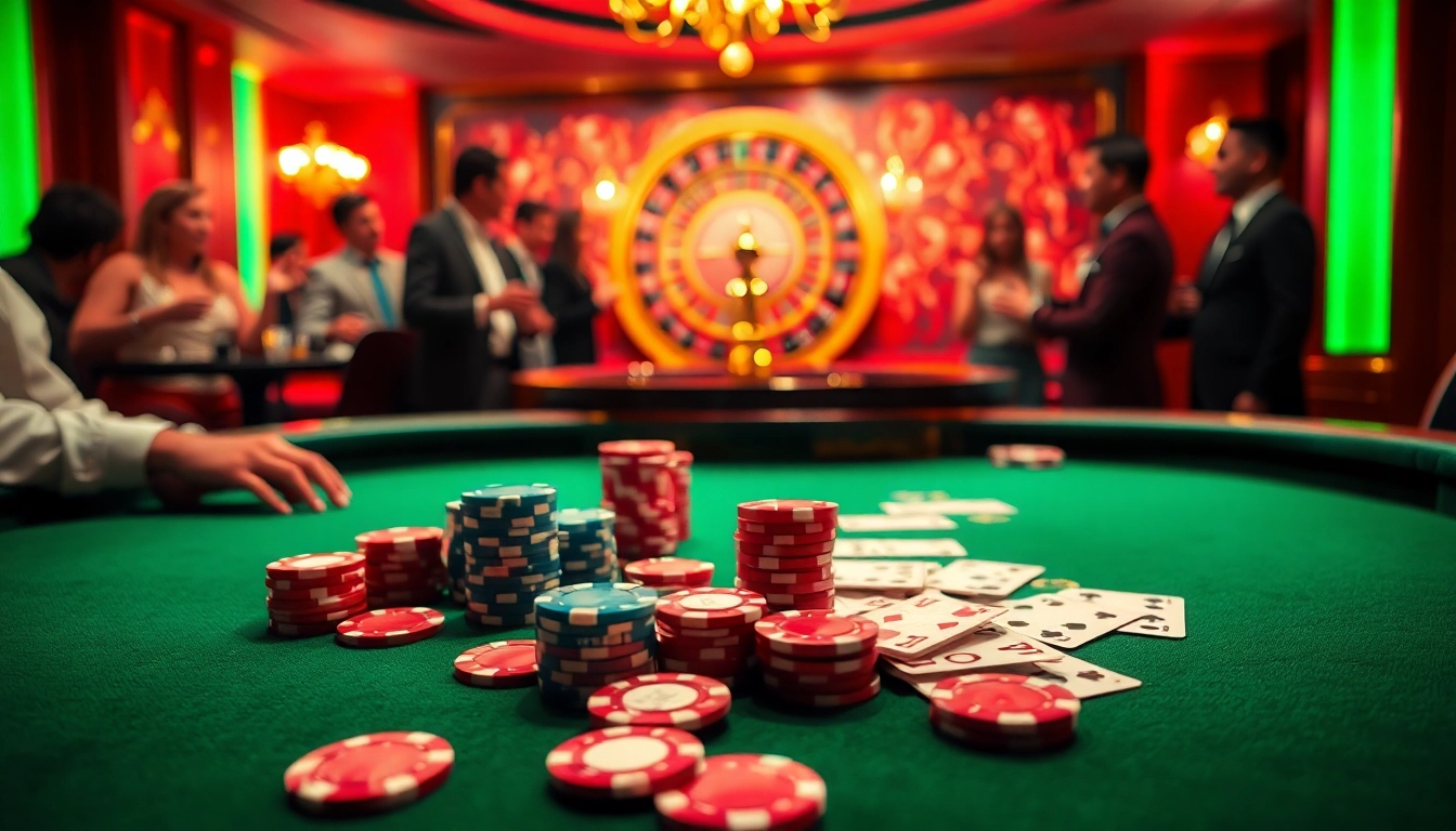 Experience thrilling poker action at da88 casino with vibrant chips and high-stakes excitement.