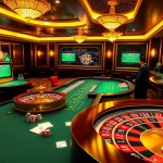 Experience the thrilling ambiance of 88i nhà cái with lively casino tables and online gaming interfaces.