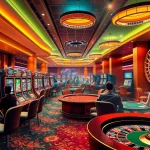 Dynamic casino gameplay at https://go88.fast/ featuring vibrant slot machines and excited players.
