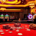 Players winning big at a casino table featuring 88i elements, capturing the thrill of gambling.