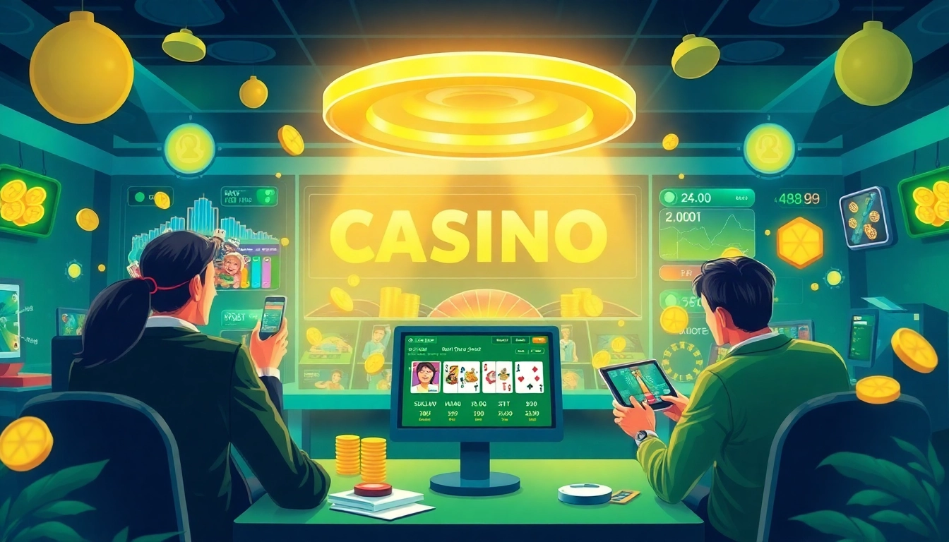 Engaging online casino experience at tk88win.live with players enjoying various games.