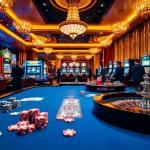 Experience thrilling gameplay at sky88 with luxurious poker and roulette tables.