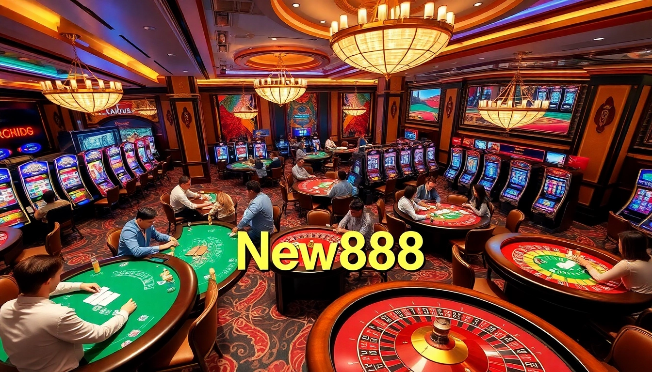 Engage in action-packed gameplay at New888 casino with vibrant tables and exciting games.