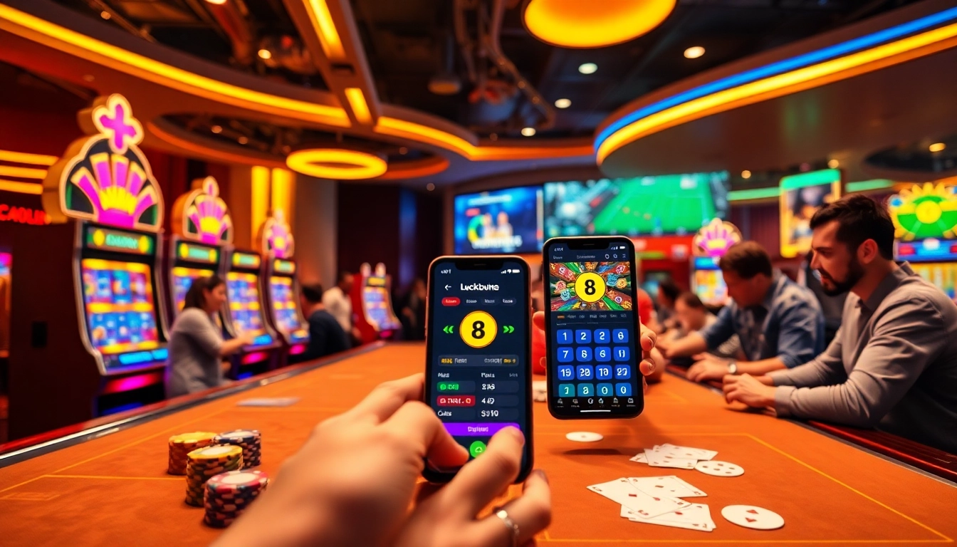 Luck8win.live showcasing a modern online gambling experience with vibrant casino games.