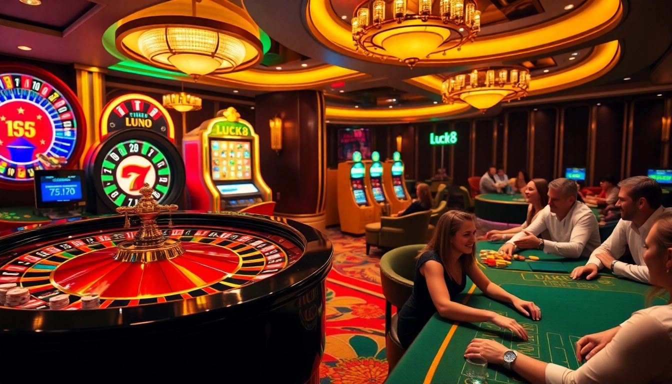 Trải nghiệm cảm giác hồi hộp với LUCK8, cùng các trò casino hấp dẫn, roulette sôi động và trò chơi poker đầy kích thích.
