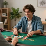 Experience thrilling blackjack sessions at bet168 with live dealer games in a cozy home environment.