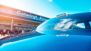 Experience reliable taxi services at Gatwick airport with modern vehicles for travelers.