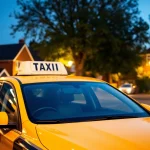 Efficient taxi service in Hersham showcasing a modern vehicle on a suburban street