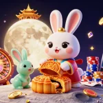 Experience thrilling casino gameplay with bears in a vibrant moonlit scene rich with jackpot elements.